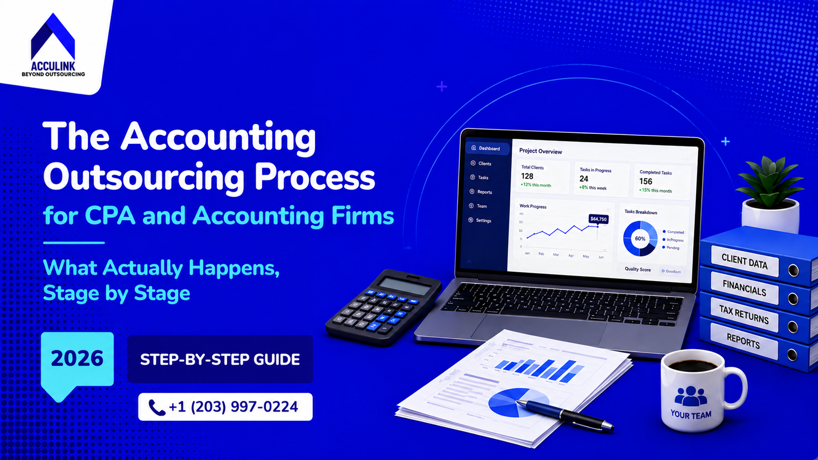 The accounting outsourcing process for CPA and accounting firms: six stages from intake and scoping to sign-off and feedback